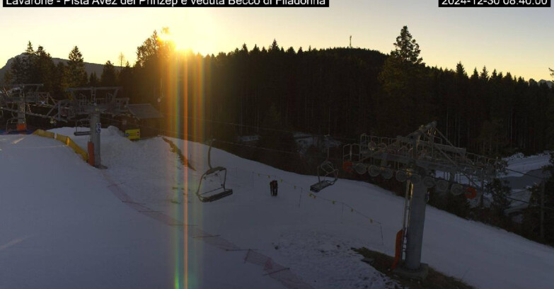 Webcam Ski Area Lavarone  - Pista Avez- seggiovia Lagh.