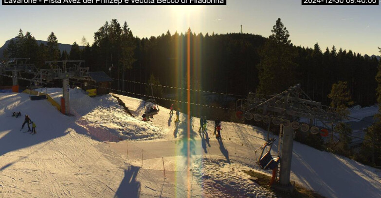 Webcam Ski Area Lavarone  - Pista Avez- seggiovia Lagh.