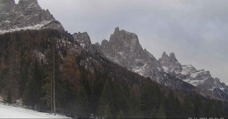 Webcam Сан-Мартино-ди-Кастроцца - Пассо-Ролле - Le Pale di San Martino