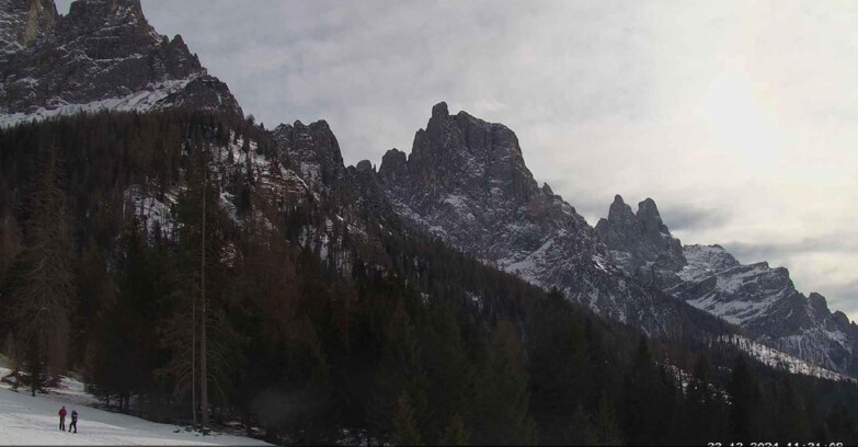 Webcam Сан-Мартино-ди-Кастроцца - Пассо-Ролле - Le Pale di San Martino