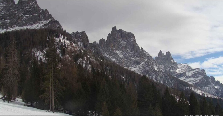 Webcam Сан-Мартино-ди-Кастроцца - Пассо-Ролле - Le Pale di San Martino