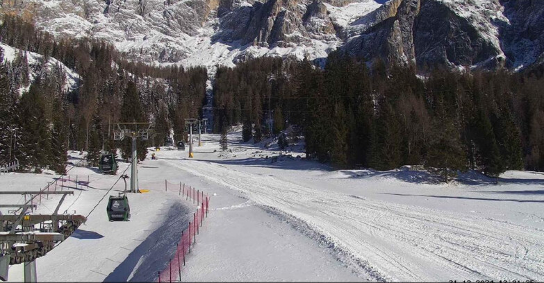 Webcam San Martino di Castrozza - Passo Rolle  - Pista Col Verde