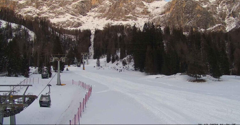 Webcam San Martino di Castrozza - Passo Rolle - Pista Col Verde