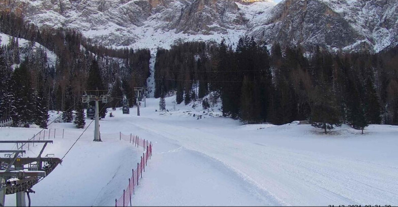 Webcam San Martino di Castrozza - Passo Rolle  - Pista Col Verde