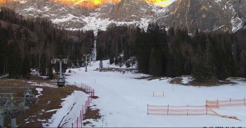 Webcam San Martino di Castrozza - Passo Rolle - Pista Col Verde