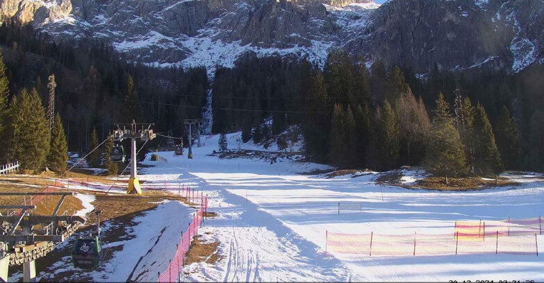 Webcam San Martino di Castrozza - Passo Rolle - Pista Col Verde