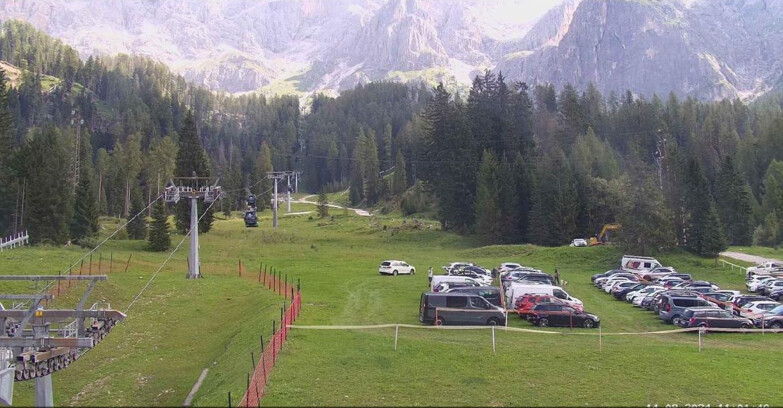 Webcam San Martino di Castrozza - Passo Rolle  - Pista Col Verde