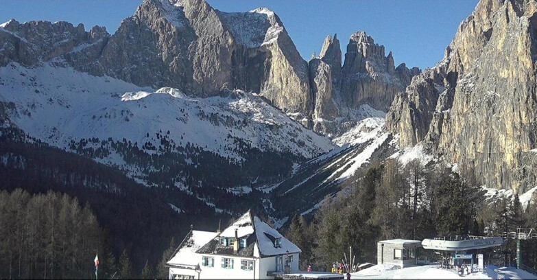 Webcam Vigo di Fassa-Pera-Ciampedìe - Vigo - Torri del Vajolet