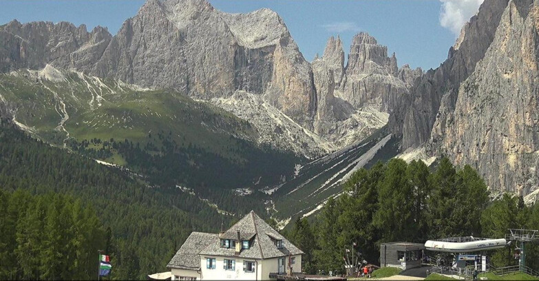 Webcam Vigo di Fassa-Pera-Ciampedie - Vigo - Torri del Vajolet