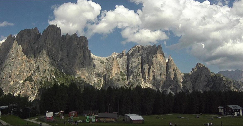 Webcam Vigo di Fassa-Pera-Ciampedie - Vigo - dirupi di Larsech