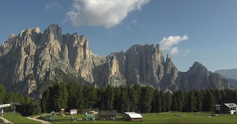 Webcam Vigo di Fassa-Pera-Ciampedie - Vigo - dirupi di Larsech