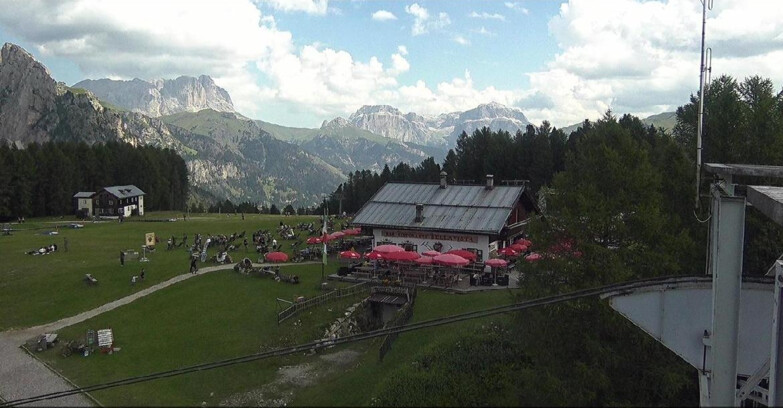 Webcam Vigo di Fassa-Pera-Ciampedie - Vigo - verso Sassolungo e Pordoi