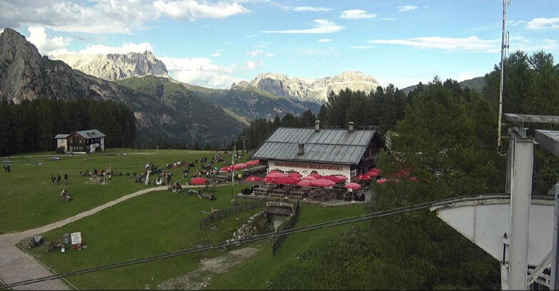 Webcam Vigo di Fassa-Pera-Ciampedie - Vigo - verso Sassolungo e Pordoi