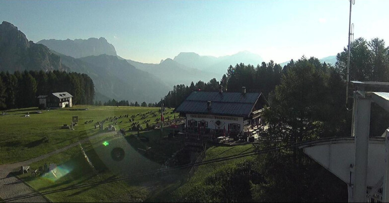 Webcam Vigo di Fassa-Pera-Ciampedie - Vigo - verso Sassolungo e Pordoi